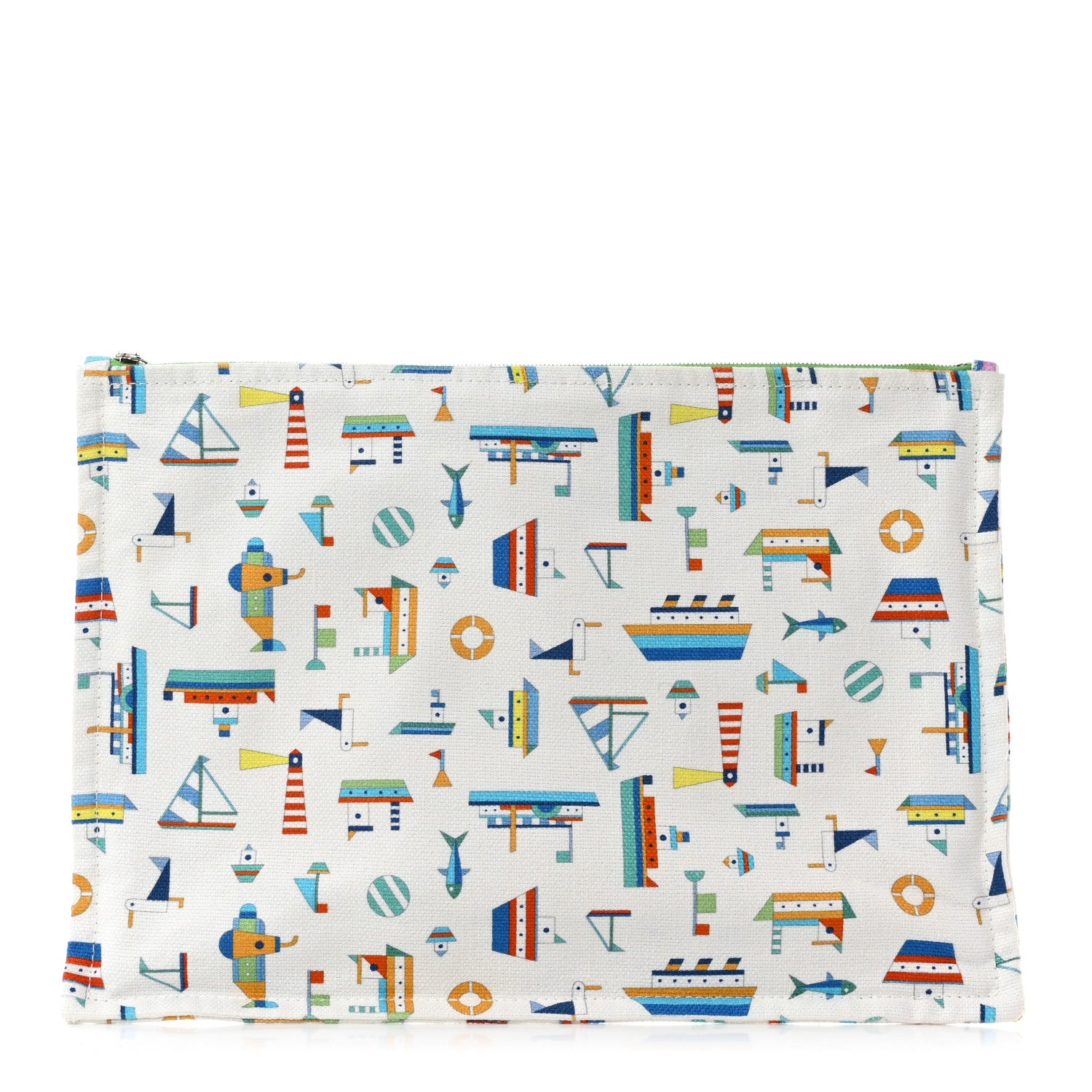 Hermes Canvas Large Petit Chalutier Case Azur 1 of 9