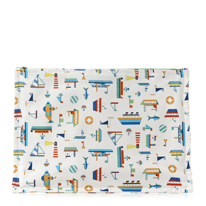 Hermes Canvas Large Petit Chalutier Case Azur 1 of 9