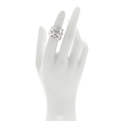 Hermes Sterling Silver GM Chaine d'ncre Enchainee Band Ring 49 5 2 of 5