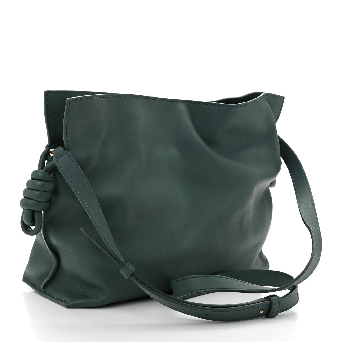 Nappa Medium Flamenco Knot Bag Vetiver