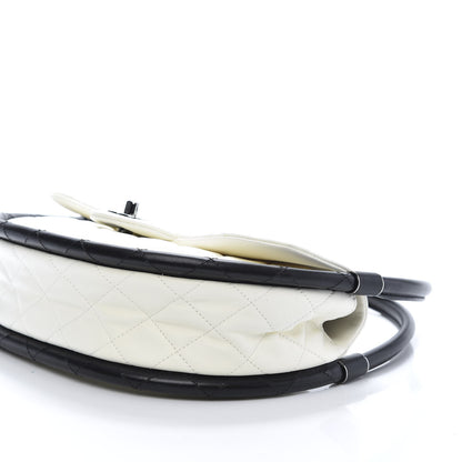 Chanel Quilted Lambskin Small Hula Hoop Flap Ivory 7 of 10
