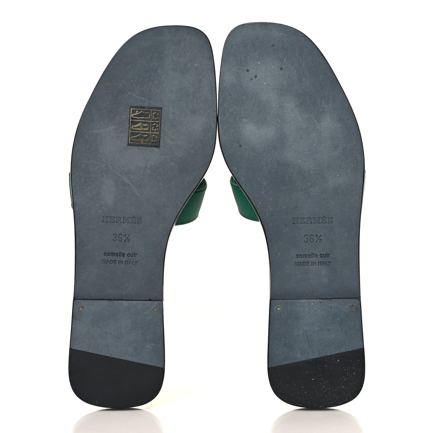 Epsom Oran Sandals 36.5 Vert Emeraude