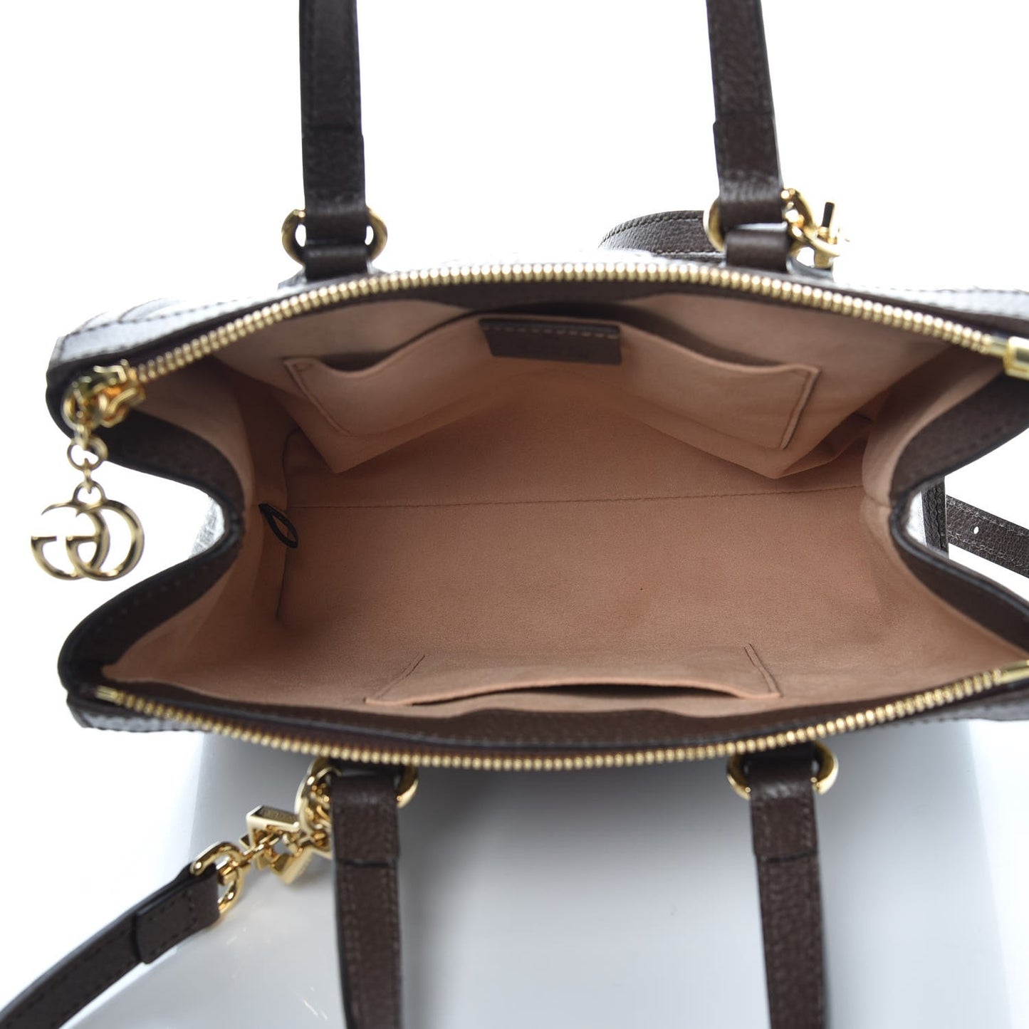 GG Supreme Monogram Small Ophidia Tote Bag Brown