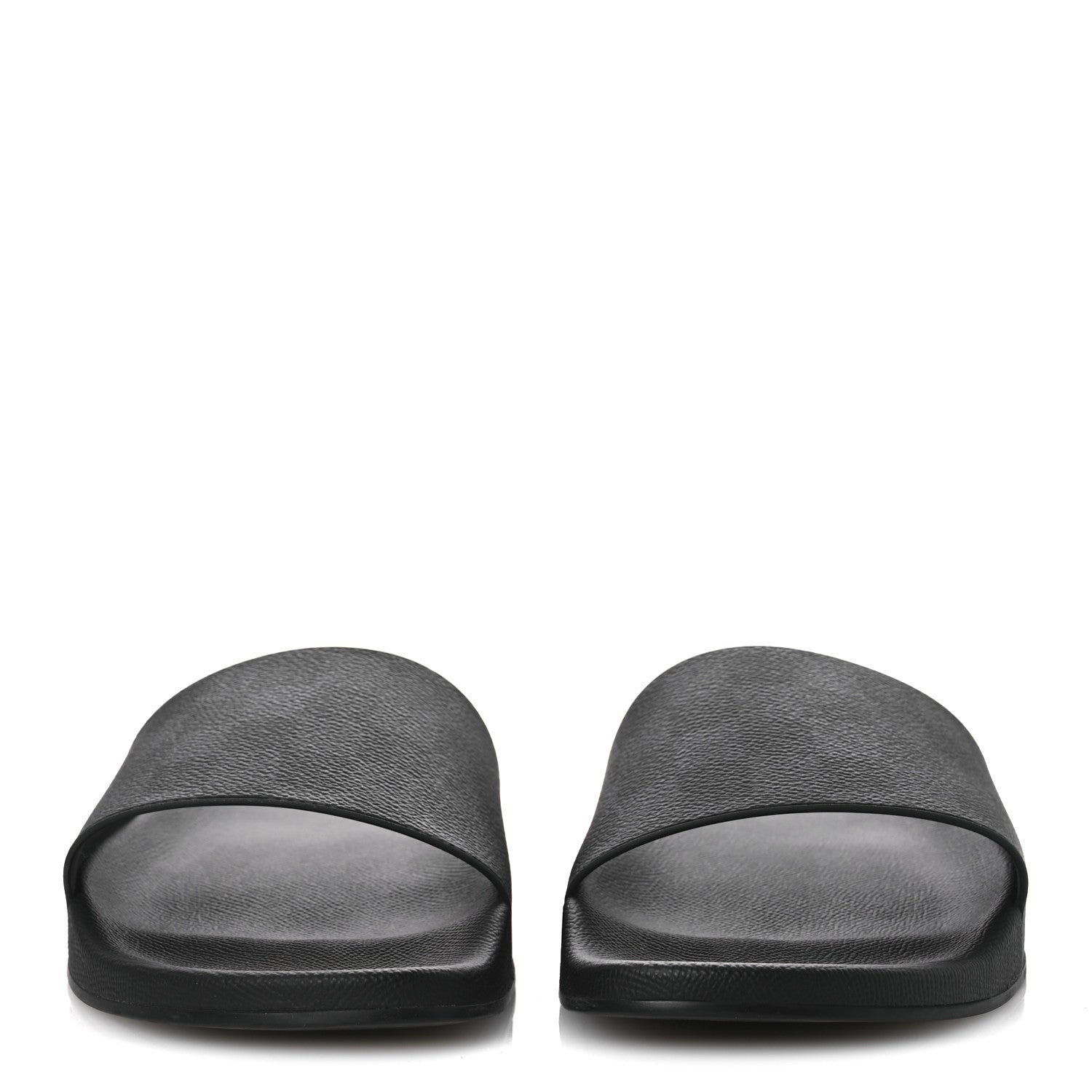 Louis Vuitton Damier Graphite Mens Waterfront Slide Sandal 9 Black 3 of 12