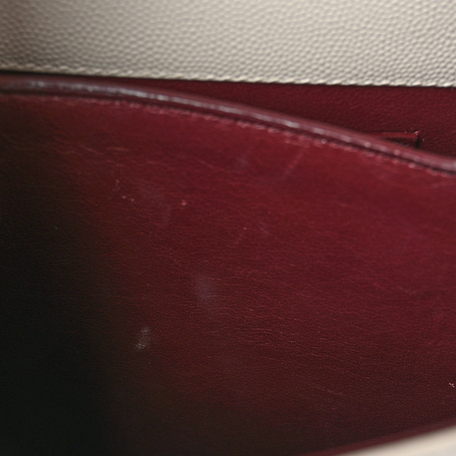 Saint Laurent Grain de Poudre Mini Classic Monogram Cassandra Top Handle Crema Soft 11 of 12