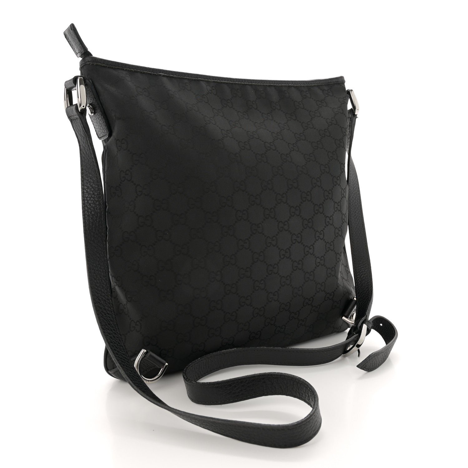 Gucci Monogram Abbey Messenger Bag Black 3 of 15