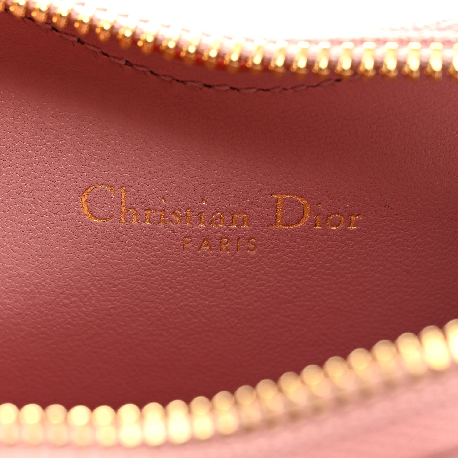 Christian Dior Calfskin Cannage Dioramour Caro Heart Pouch With Chain Old Rose 6 of 7