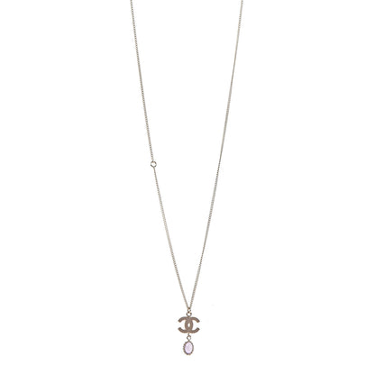 Chanel Enamel CC Drop Necklace Gold 1 of 5