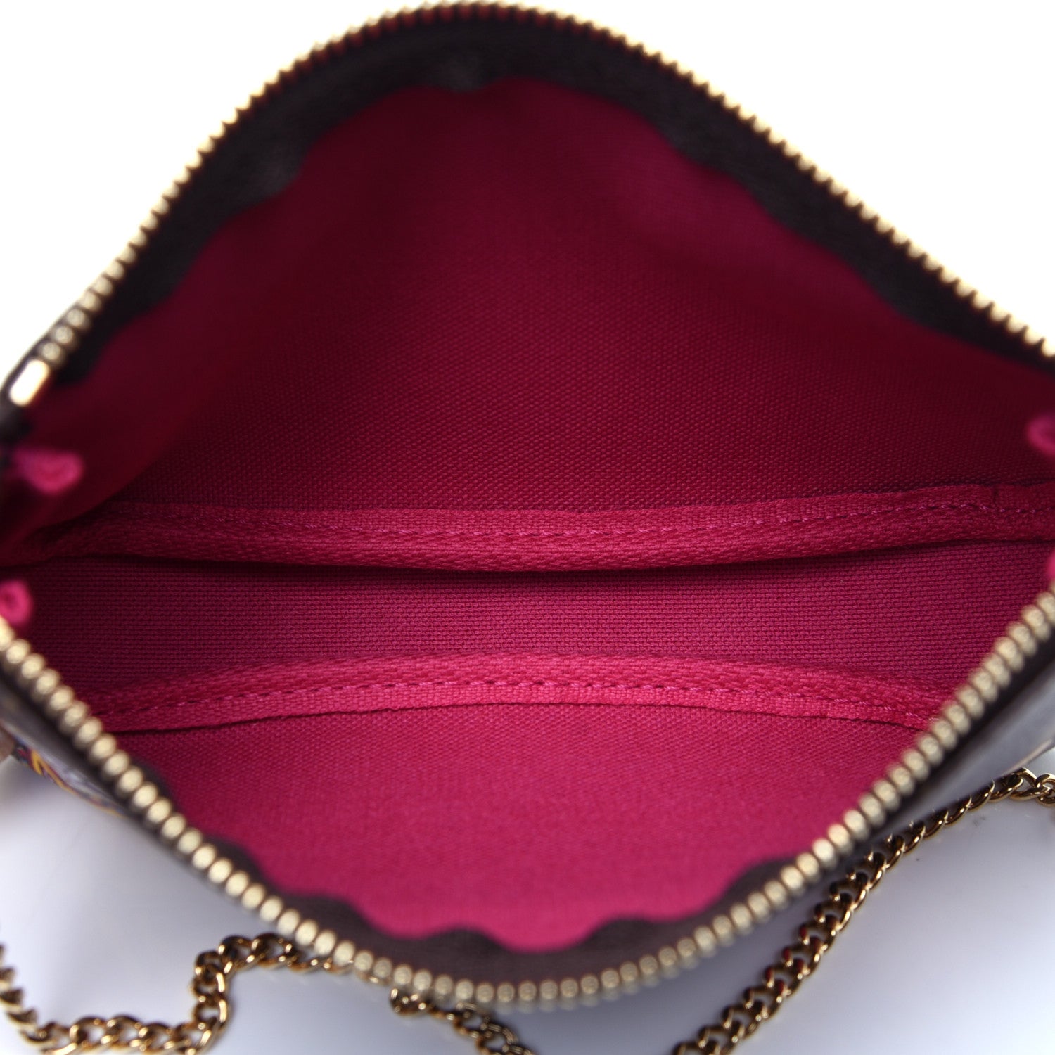 Louis Vuitton Monogram 2020 Christmas Animation Roller Coaster Mini Pochette Accessories Pivoine 5 of 11
