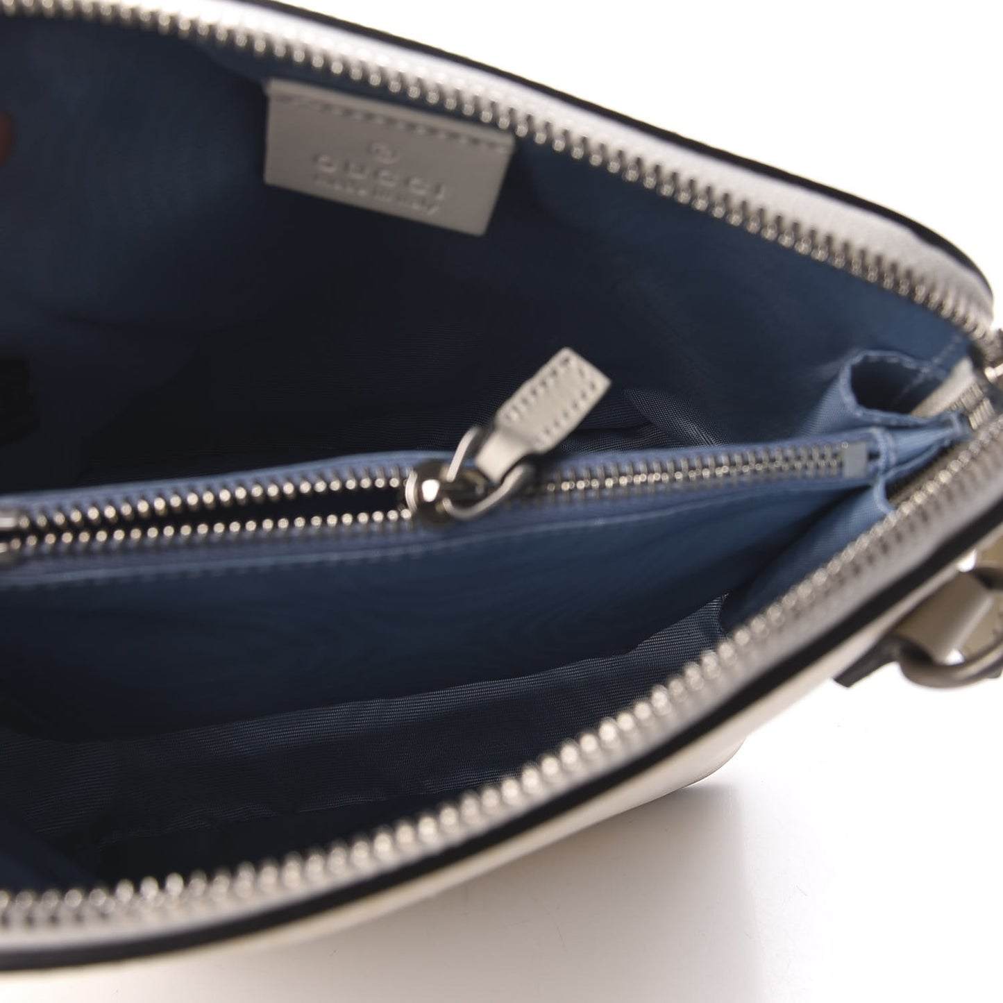X SEGA Calfskin GUCCY Stars Mini Dome Shoulder Bag Mystic White Gold