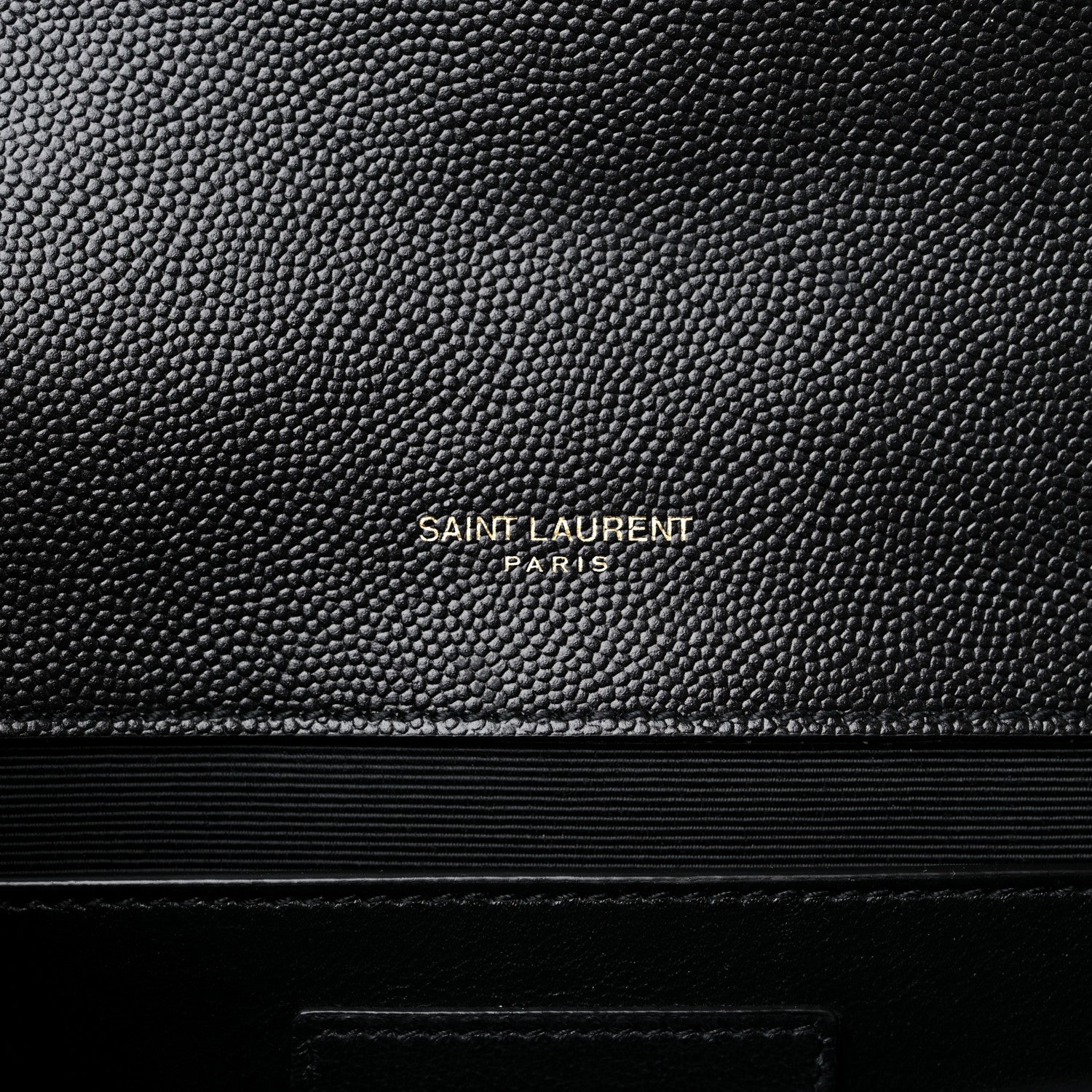 Saint Laurent Grain De Poudre Textured Mixed Matelasse Triquilt Medium Monogram Satchel Black 6 of 10