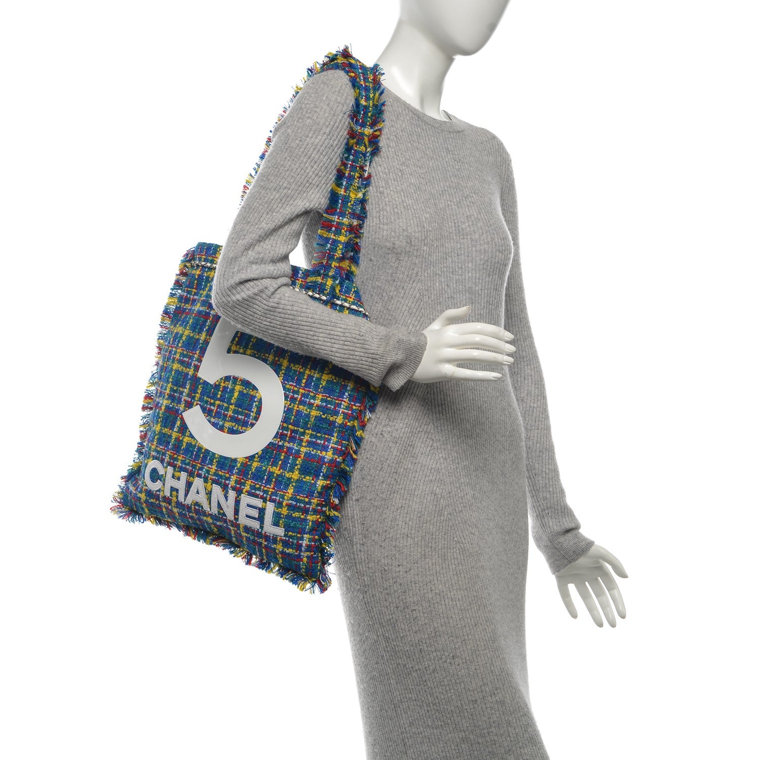 Chanel Tweed N°5 Tote Multicolor 2 of 8