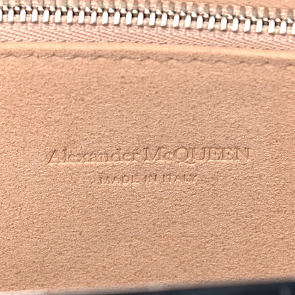 Alexander McQueen Calfskin Crocodile Embossed Knuckle Flat Clutch Black 6 of 11
