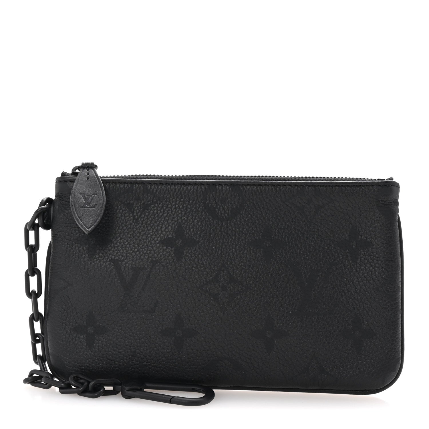 Louis Vuitton Calfskin Monogram Speedy P9 Bandouliere 40 Pochette Ultra Black 1 of 6