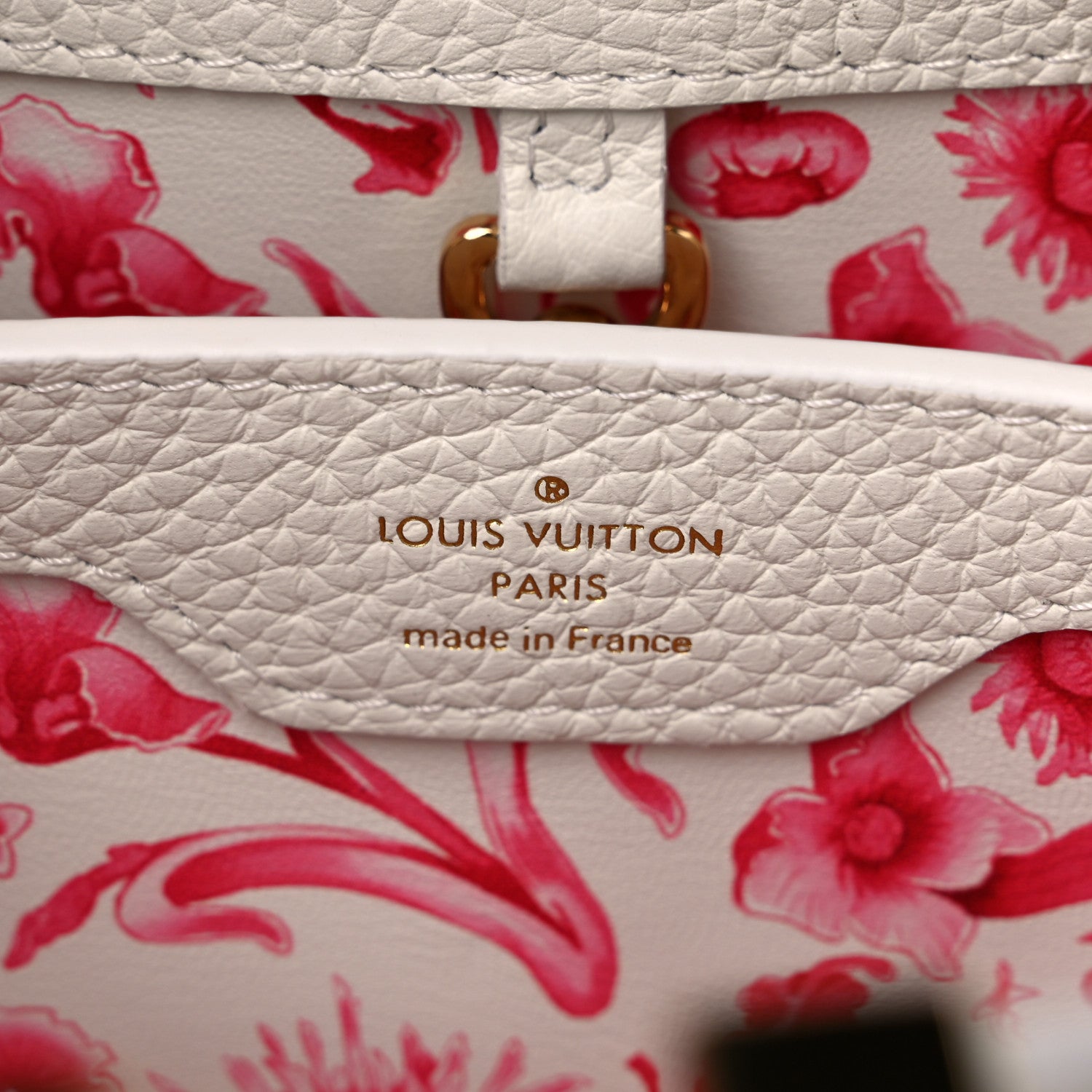 Louis Vuitton Taurillon Lambskin Calfskin Capucines BB Snow White 6 of 9