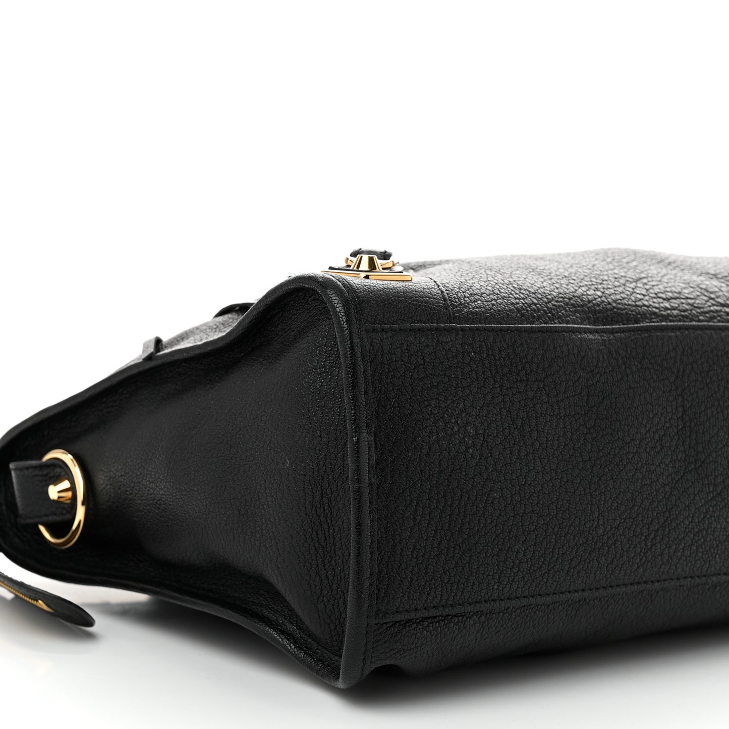 Chevre Gold Metallic Edge Hardware City Black