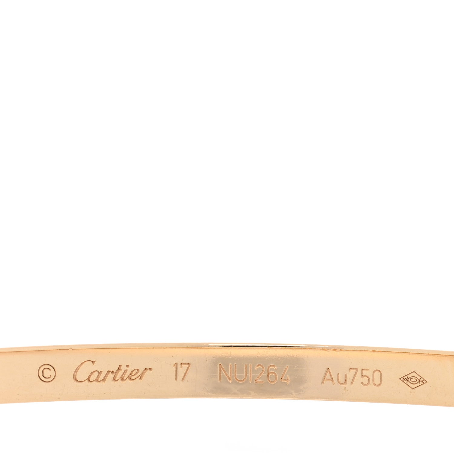 Cartier 18K Yellow Gold 10 Diamond Small LOVE Bracelet 17 3 of 5