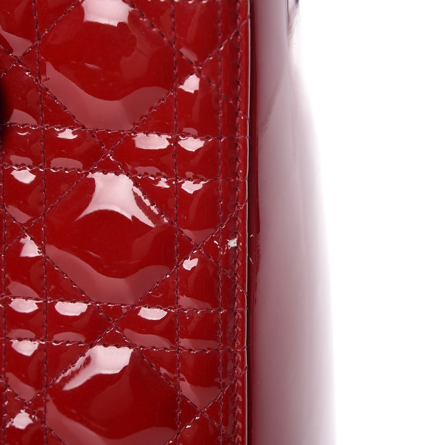 Christian Dior Patent Cannage Large Lady Dior Red 8 of 8