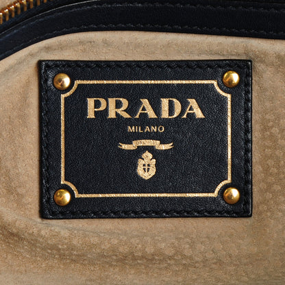 Prada Soft Calf Shopping Tote Baltico 7 of 8