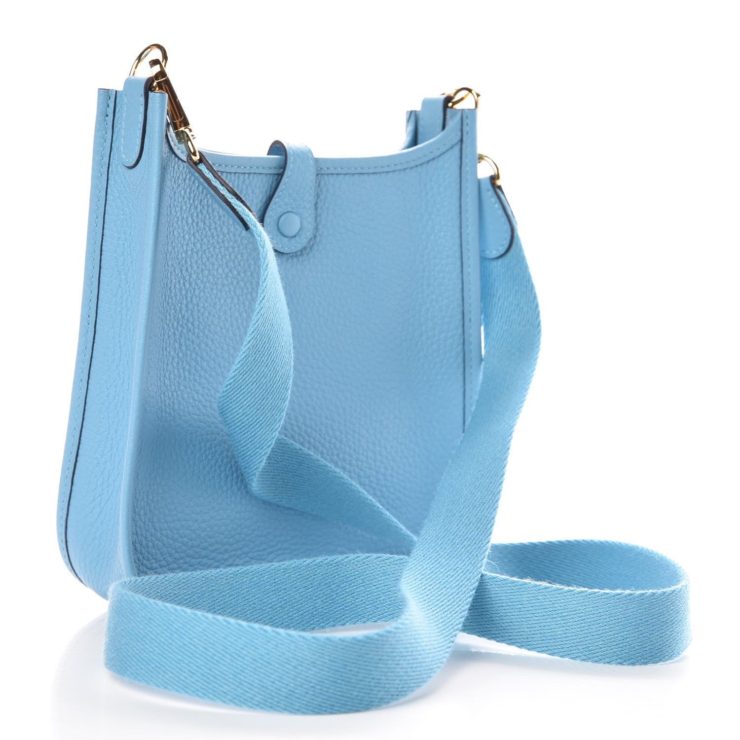 Hermes Taurillon Clemence Evelyne TPM Bleu Du Nord 3 of 11