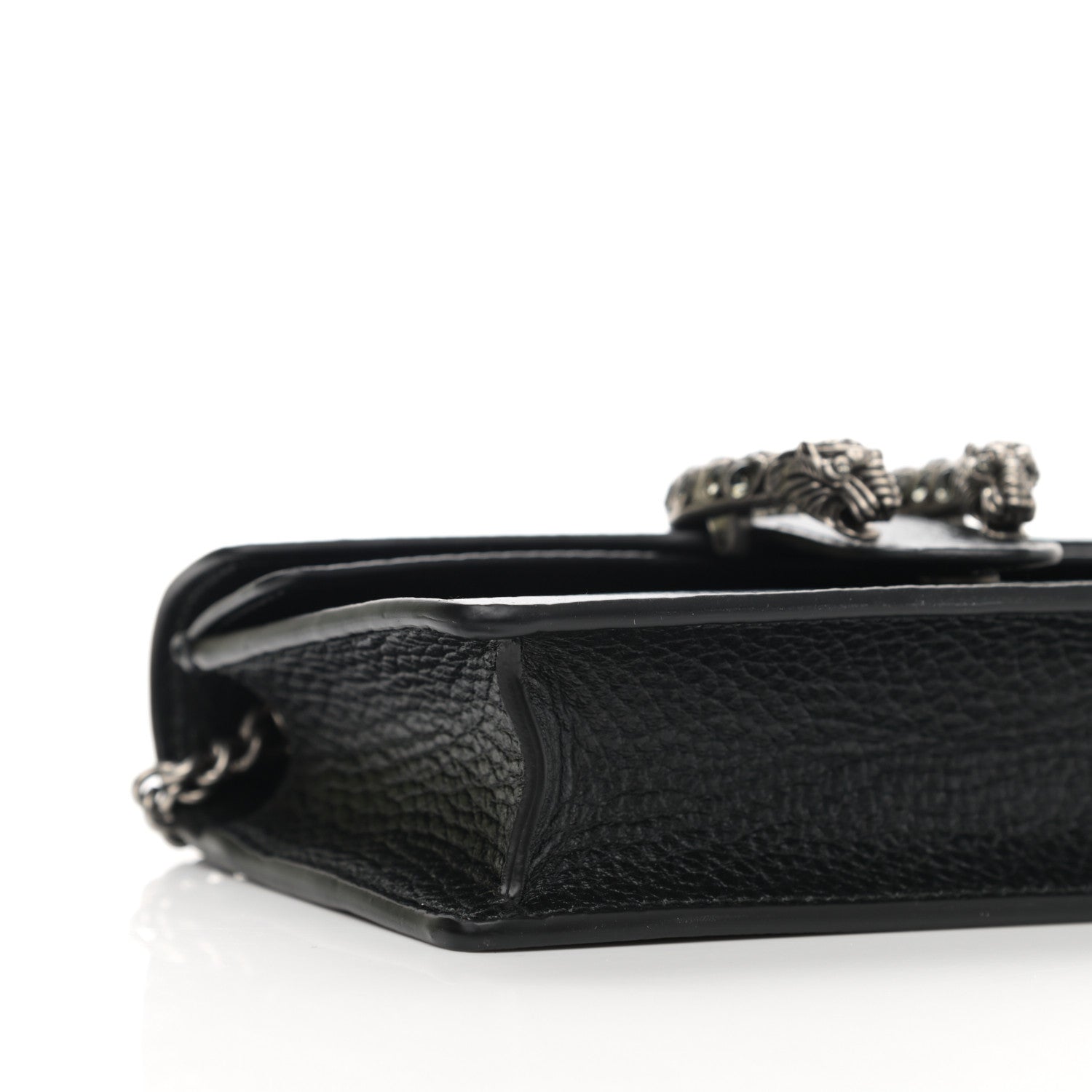 Gucci Calfskin Super Mini Dionysus Shoulder Bag Black 9 of 11