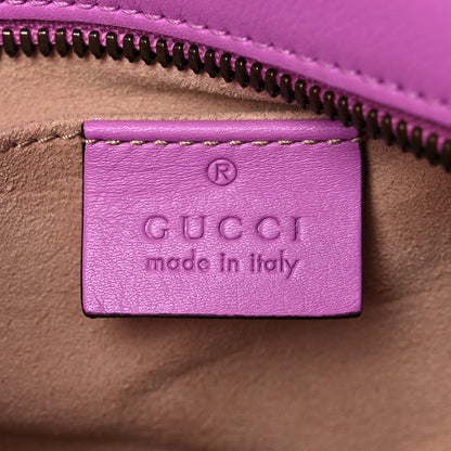 Gucci Calfskin Matelasse Small GG Marmont Chain Shoulder Bag Candy Mousse 6 of 12