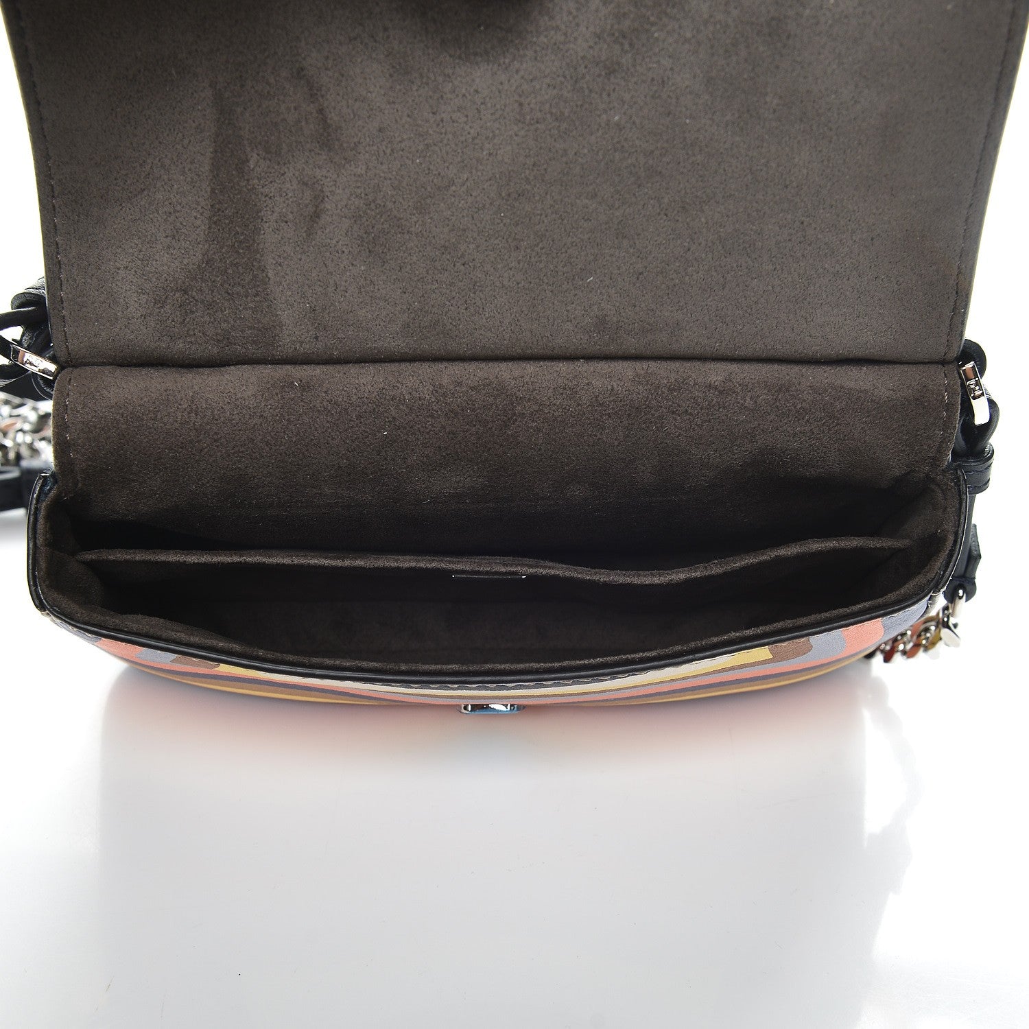 Fendi Vitello Dolce Hypnotic Micro Double Baguette Multicolor Blue Notte 5 of 10