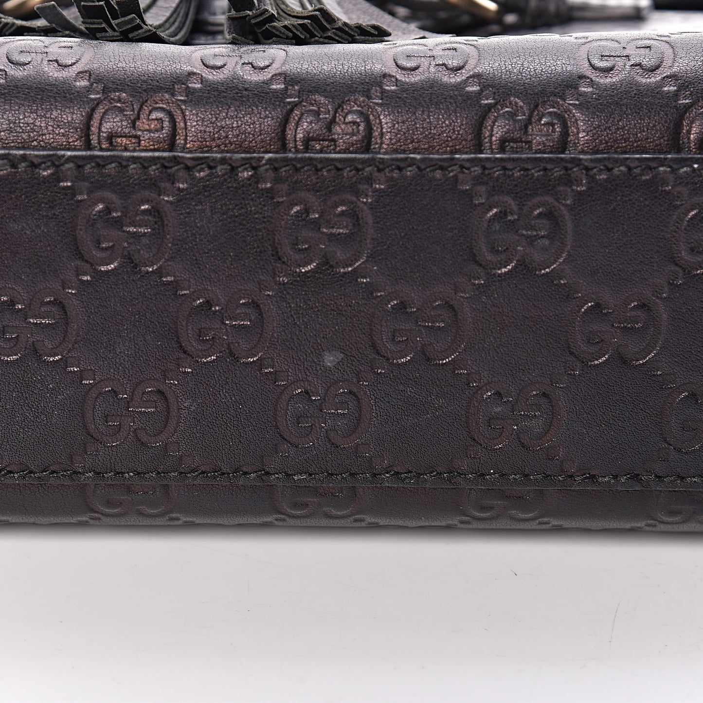Guccissima Medium Emily Chain Shoulder Bag Black