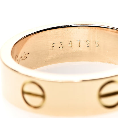 Cartier 18K Yellow Gold 5.5mm LOVE Ring 56 7.5 4 of 5