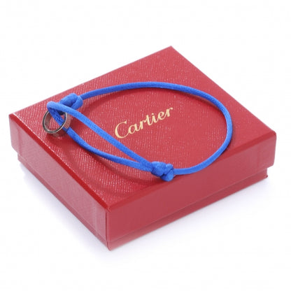 Cartier 18k White Gold Charity LOVE Adjustable Cord Bracelet Royal Blue 3 of 6