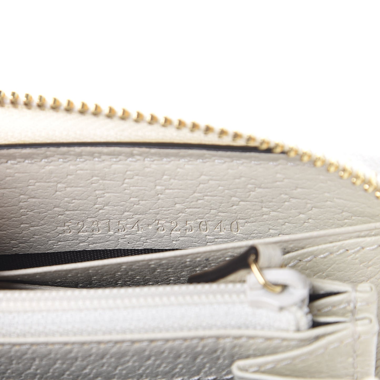 GG Supreme Monogram Flora Ophidia Zip Around Wallet White