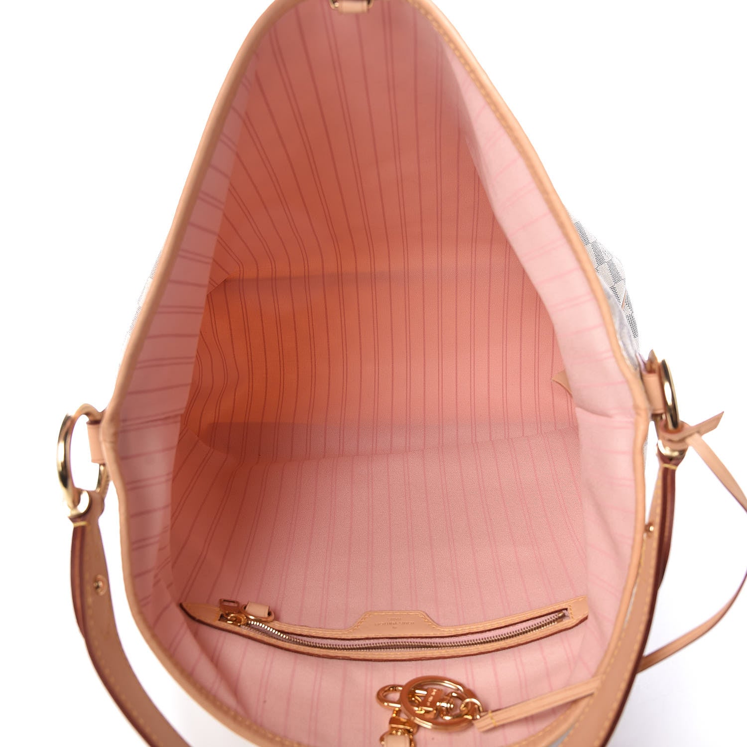 Louis Vuitton Damier Azur Delightful MM Rose Ballerine 5 of 10