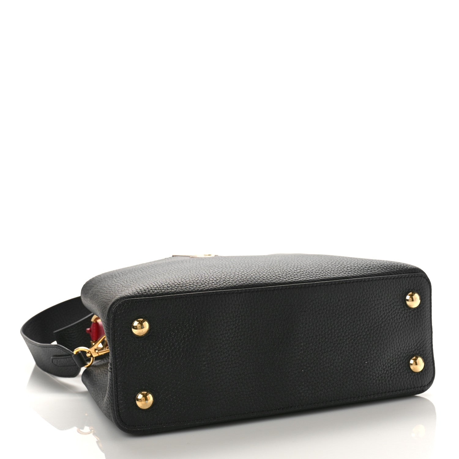 Louis Vuitton Taurillon Capucines PM Black Arizona Beige Ruby Red 4 of 8