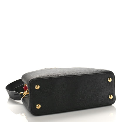 Louis Vuitton Taurillon Capucines PM Black Arizona Beige Ruby Red 4 of 8