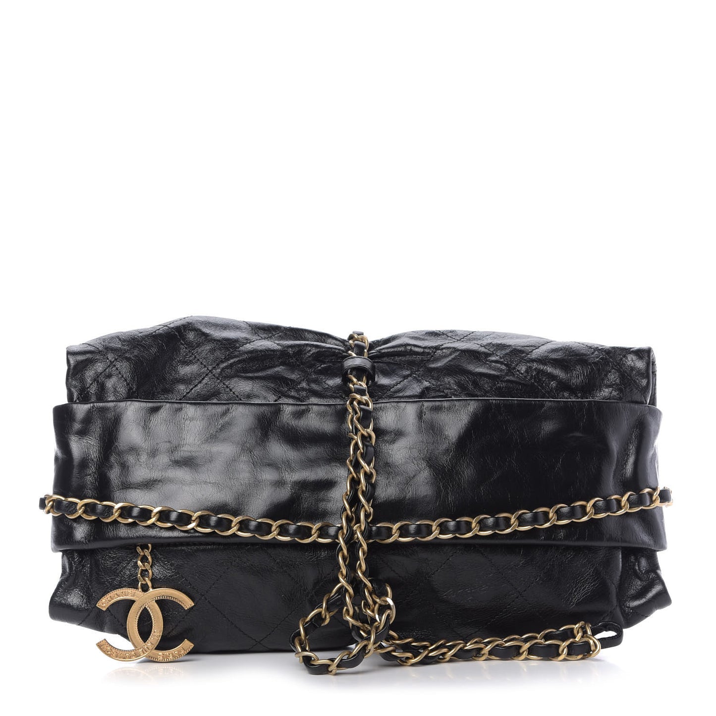 Calfskin Quilted Baluchon Black