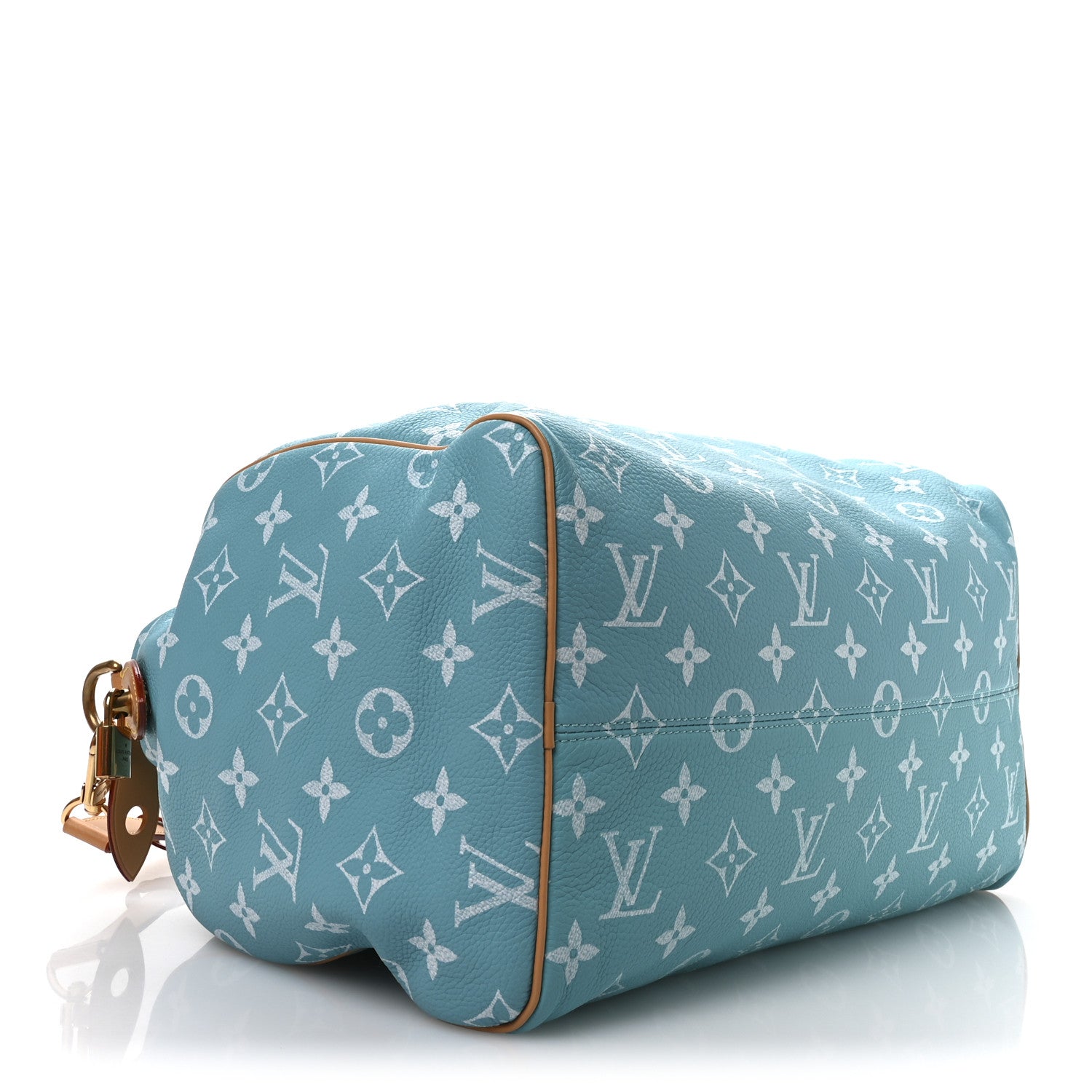 Louis Vuitton Calfskin Monogram Speedy P9 Bandouliere 40 Turquoise 4 of 12