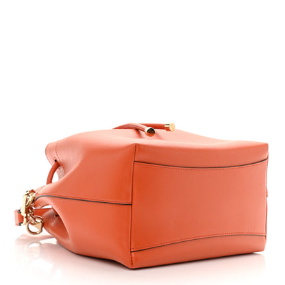 Jimmy Choo Grainy Goatskin Bon Bon Bucket Bag Orange 4 of 11