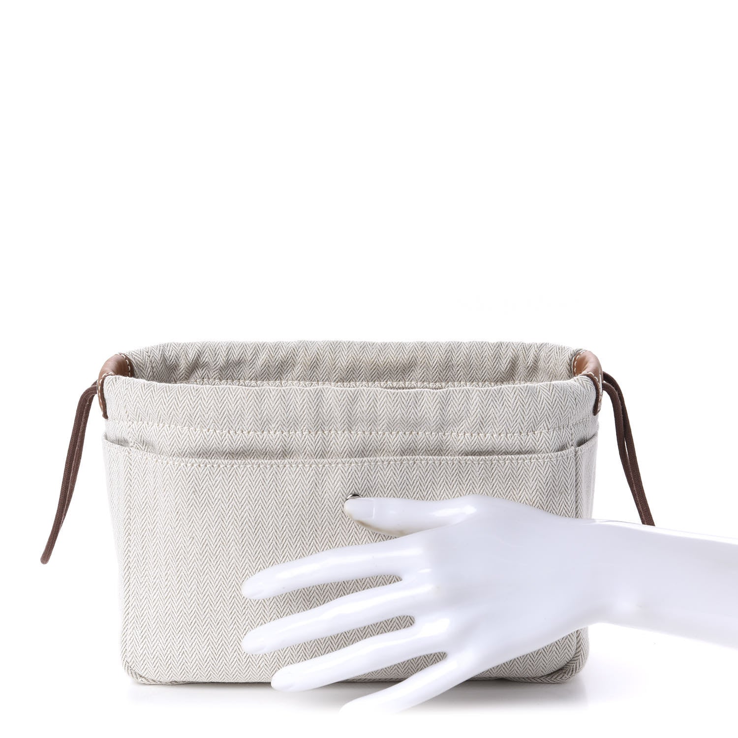 Hermes Canvas Barenia Fourbi 20 PM Pouch Naturel Fauve 2 of 12
