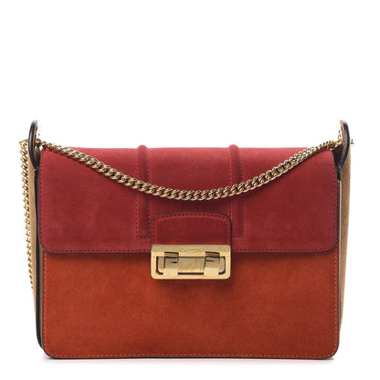 Lanvin Suede Color Block Small Jiji Shoulder Bag Multicolor 1 of 10