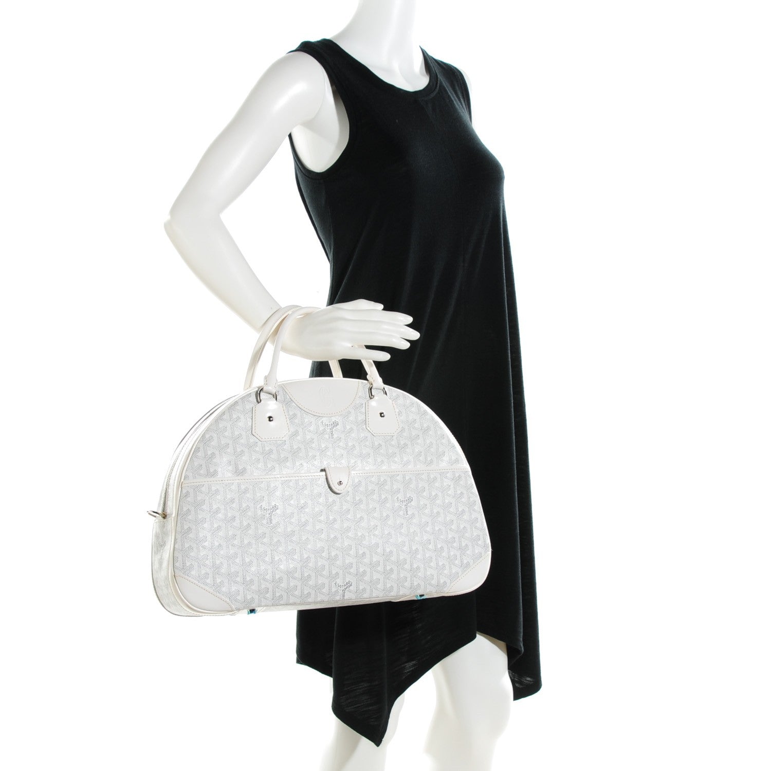 Goyard Goyardine Saint Jeanne GM Bowler White 2 of 8