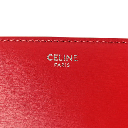 Celine Box Calfskin Medium Classic Box Flap Bag Red 6 of 8