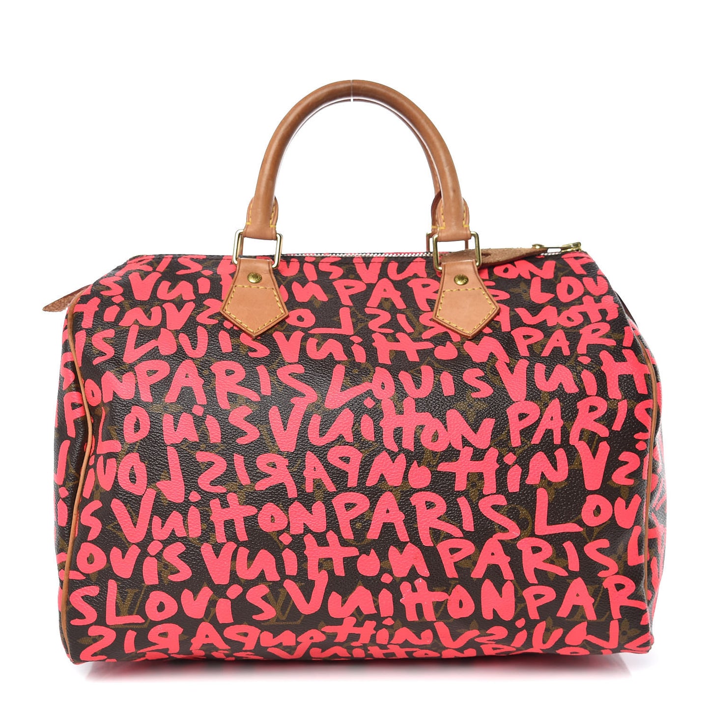 Monogram Graffiti Speedy 30 Fuchsia