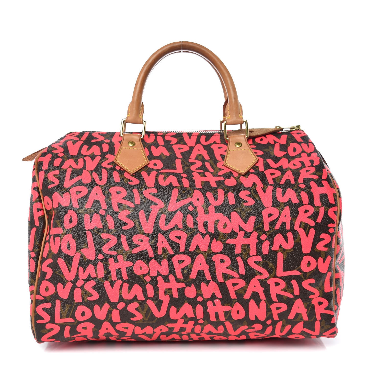 Louis Vuitton Monogram Graffiti Speedy 30 Fuchsia 1 of 19