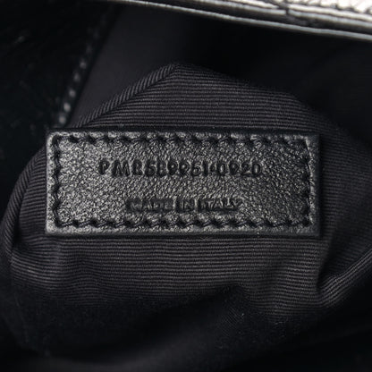 Saint Laurent Crinkled Calfskin Matelasse Monogram Medium Niki Shopper Tote Black 6 of 9