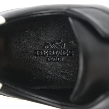 Hermes Calfskin Womens Dare Sneakers 38 Black White 7 of 11