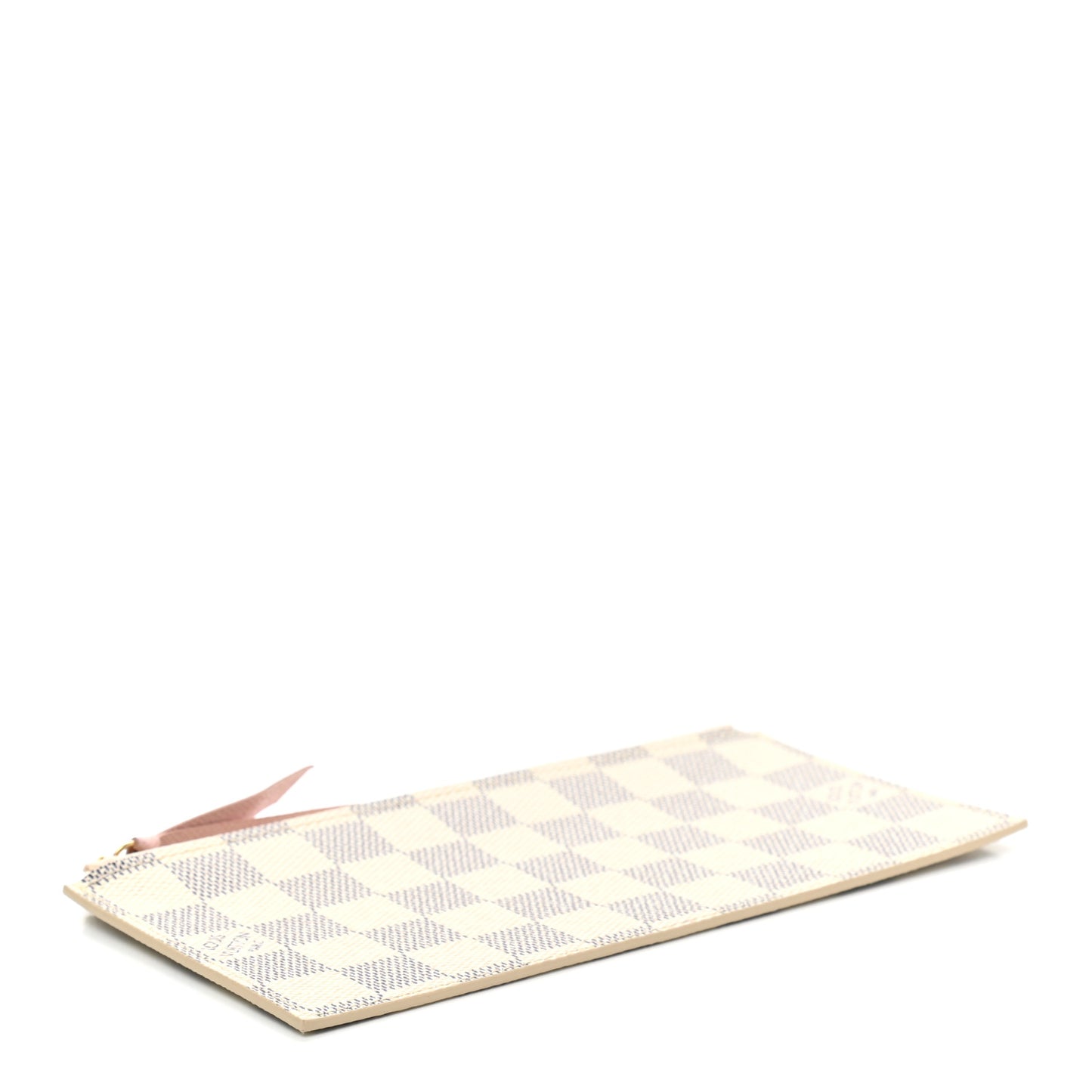 Damier Azur Felicie Chain Wallet Zippered Insert Rose Ballerine