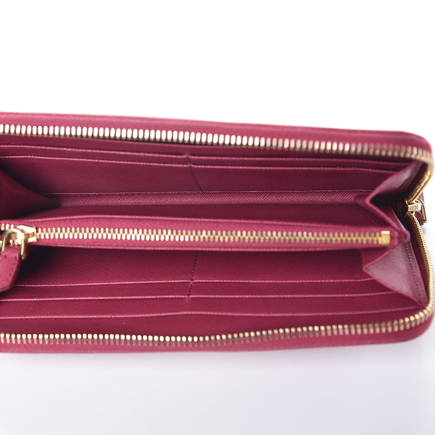 Saffiano Zip Around Wallet Peonia