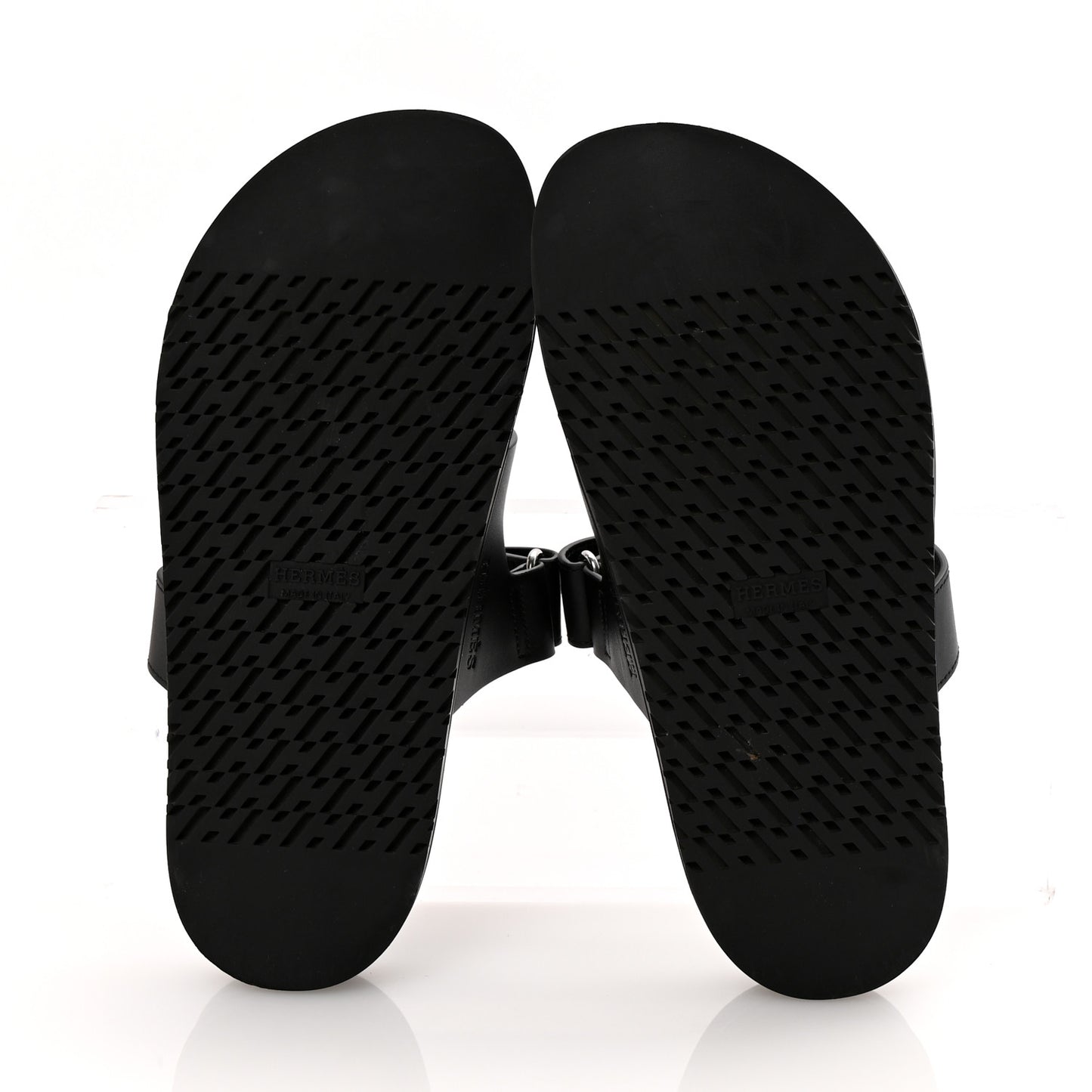 Calfskin Womens Chypre Sandals 38.5 Black