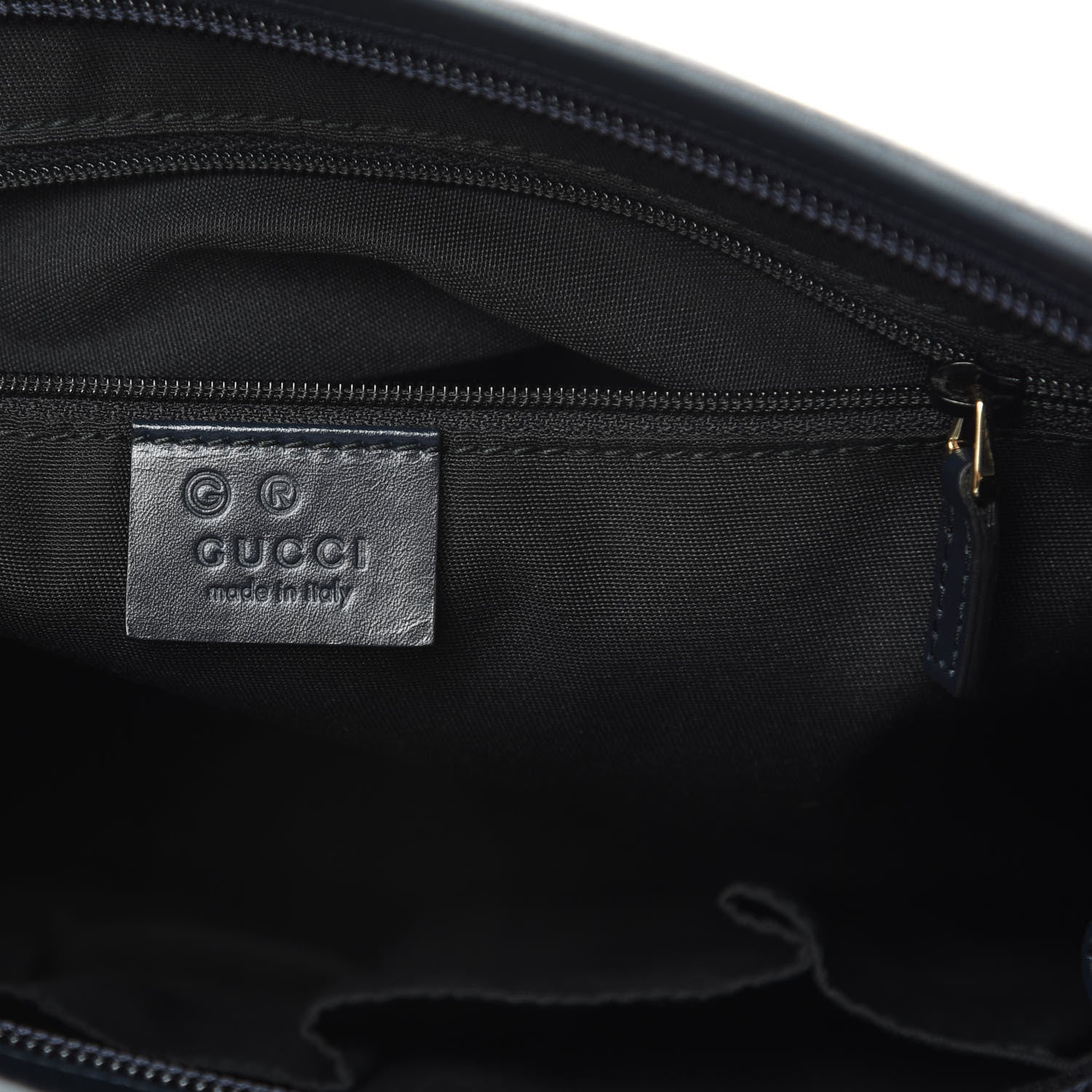 Gucci GG Plus Monogram Medium Flat Messenger Bag Navy 6 of 13