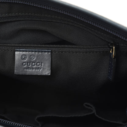 Gucci GG Plus Monogram Medium Flat Messenger Bag Navy 6 of 13